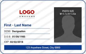 Determine your id card's layout and orientation. Employee Identification Card Templates Ms Word Word Excel Templates