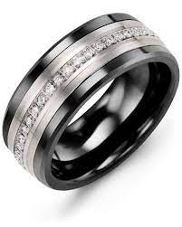 Men S Eternity Diamond Wedding Band In Cobalt White Gold In 2020 Mens Diamond Wedding Bands Diamond Wedding Bands Tungsten Mens Rings