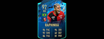 Raphinha has averaged the most key passes (2.1), dribbles (1.9), crosses (1.3) out of all of his teammates so far in the premier league, contributing a respectable six goals and six assists in the. Raphinha Fifa 20 Season Objectives How To Unlock His Tossf Moments Item