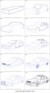 The lines should be round and. How To Draw A Police Car Printable Step By Step Drawing Sheet Drawingtutorials101 Com