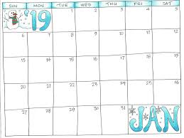 Free Printable Yearly Scrapbooking 2019 Calendar Printable Calendar Template Calendar Printables Kids Calendar