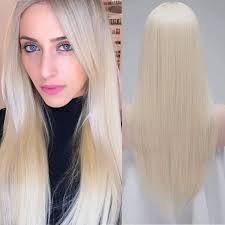 Bleaching is a hair damaging process and that has extended the creativity and innovative mind of the producers and manufacturers. S Noilite Women S Straight Full Wig 24 Long Bleach Blonde Hair Wig Elegant Lady Party Daily Dress Amazon Co Uk Beauty