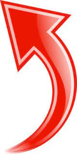 Arrow Curved Red Up Curved Arrow Arrow Symbols