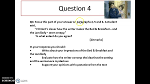 Instructions to candidates do not open this question paper until you are told to do so. Aqa English Language Paper 1 Question 4 Youtube