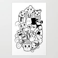 The amount of ideas and different resources for cute easy doodles that you can draw in your bullet journal or planner can get a little crazy. Doodle Kawaii Art Print By Alwaid X Small Doodle Art Drawing Doodle Art Designs Doodle Art