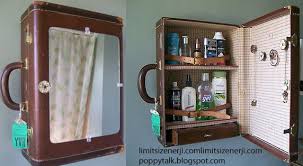 Upcycling Kreativer Speicher Badezimmer Themen Vintage Koffer