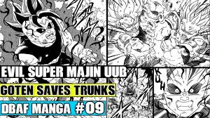 A fictional character and main protagonist of the dragon ball manga series created by akira toriyama. Dragon Ball Af Chapter 9 Super Majin Uub Is Born Super Saiyan 3 Trunks Fails Goten Saves Trunks Youtube