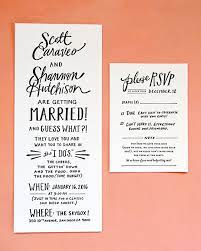 Hand Lettered San Diego Wedding Invitations Fun Wedding Invitations Invitation Wording Trendy Wedding Invitations