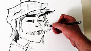 Como Desenhar O 2D [Gorillaz] - (How To Draw 2D /Gorillaz Vocals) - Slay  Desenhos #176 - Youtube
