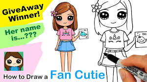 See more of draw so cute on facebook. Draw A Fan As A Cutie Giveaway Winner Time How To Draw A Cute Girl Youtube