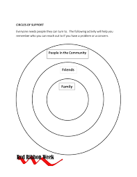 Circles Of Support Therapy Worksheets Counseling Activities School Social Work