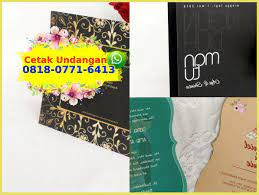 Harga Cetak Undangan Pernikahan Di Bogor O818 O771 6413 Wa Book Cover Agen Books