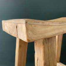 Mix modern farmhouse flair into your entertainment ensemble with this backless bar stool. Rustic Reclaimed Wood Bar Stool Home Barn Vintage Seating