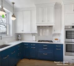 Blue Stained Cabinets Do Not Like Upper Moulding Farmhouse Style Kitchen Cabinets New Kitchen Cabinets Kitchen Cabinet Design