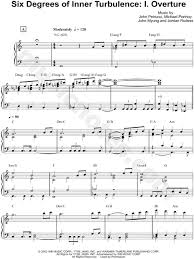 Music you should know by artists you should love Dream Theater Six Degrees Of Inner Turbulence I Overture Sheet Music Piano Solo In C Major Download Print Sku Mn0164664