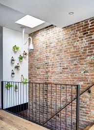Pour Le Mur De L Entree Ou Mur Tv Maison En Brique Mur Briques Rouges Murs D Escalier