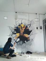 Apa anda tengah memilih jasa lukisan mural buat café, sekolah. Jasa Lukis Dinding Wallpaper Mural Cafe Animatronics