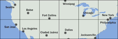 New york city, ny, usa latitude and longitude coordinates are: The Largest City In Each 10x10 Degree Latitude Longitude Box