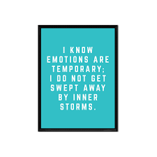 Turquoise wall art, digital painting matching your interior. I Know Emotions Are Temporary 5x7 Printable Affirmation Digital Download Home Office Peace To The People A Hub Of Inspiration For Mind Body Business