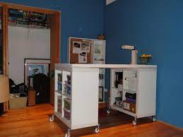 A Malm Headboard Gets New Life As A Project Table Ikea Hackers Clever Ideas And Hacks For Your Ikea Craft Table Ikea Diy Project Table Craft Table