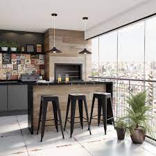 Varanda Gourmet De Apartamento Luxo Espaco Gourmet Com Churrasqueira Decoracao De Churrasqueira Cozinhas Modernas