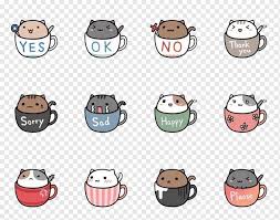 Quarantine because of coronavirus sitting with cat. Cartoon Cup Png Images Pngwing