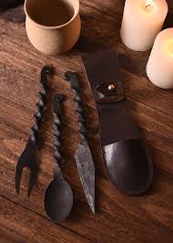 We did not find results for: Medieval Hand Forged Cutlery Set With Pouch Fork Knife Spoon With Leather Pouch Battle Merchant We Supply History