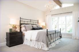 Add a bedskirt, chandelier and statement headboard to finish the look. 50 Cozy And Stunning Joanna Gaines Bedroom Decorating Ideas Craft And Home Ideas Fixer Upper Master Bedroom Bedroom Inspirations Home Decor