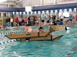 Mit S Annual Cardboard Boat Regatta Youtube Cardboard Boat Race Cardboard Boat Boat Race