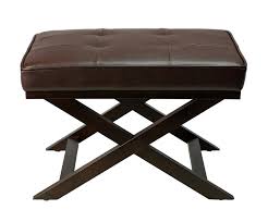 Find a wide selection ottomans and benches on athome.com, and buy them at your local at home store. Cortesi Home Ari Brown X Bench Ottoman In Bonded Leather With Dark Cap Cortesihome