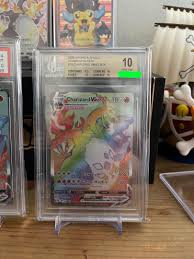 He made a necklace out of a rare 1st edition holographic charizard rated 10 by beckett grading service. Psa 10 Beckett 10 Charizard Vmax Pristine Hobbies Toys Toys Games On Carousell