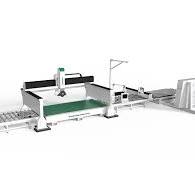 QX3400-5X-LP 5 Axis CNC Bridge Saw Marble Cutting Line ...
