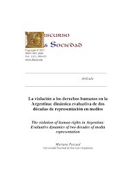 Platicamos de sexualidad de una manera sencilla. Pdf La Violacion A Los Derechos Humanos En La Argentina Dinamica Evaluativa De Dos Decadas De Representacion En Medios The Violation Of Human Rights In Argentina Evaluative Dynamics Of Two Decades Of