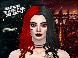 Simply create messy pigtails, then clip in your pink and blue hair and you've got yourself some harley quinn locks! Sweet Sims32 S The New 52 Styled Harley Quinn Hair Recolor Mesh Needed