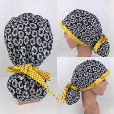 Scrub Cap Traditional Bouffant Scrub Hat For Women Surgical Etsy Scrub Hat Patterns Scrub Hats Bouffant Scrub Hat