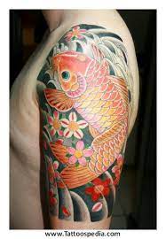 Placement Of A Koi Fish Tattoo 2 Tattoospedia Sleeve Tattoos Picture Tattoos Half Sleeve Tattoo