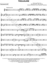 Bruno Mars Just The Way You Are Piano Notes Bruno Mars Treasure Bb Instrument Sheet Music Trumpet Clarinet Soprano Saxophone Or Tenor Saxophone In F Major Download Print Viola Sheet Music Sheet Music Clarinet
