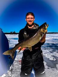 Using a 3.5 white tube jig in 75 feet of water. Ice Fishing On Snowbank Lake Ely Mn Snowbank Lodge And Outfitters