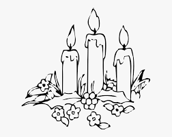 Candle Coloring Book Decorative Drawing Of Christmas Candles Free Transparent Clipart Clipartkey