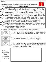 And even in the same age group not every child is at the same. Life Cycle Of A Butterfly Close Reading Passage And Activities Reading Passages Butterfly Life Cycle Cloze Reading