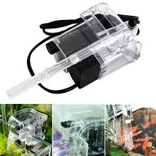 Another simple way of improving the oxygenation and aeration in your fish tank is the use of the right tank. Mini Aquarium Fish Tank Waterfall Hang On External Oxygen Pump Water Filter Buy At A Low Prices On Joom E Commerce Platform