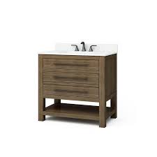 Choose from a wide selection of great styles and finishes. Allen Roth Kennilton 36 In Gray Oak Undermount Single Sink Bathroom Vanity With White Carrera Engineered Stone Top Lowes Com Single Sink Bathroom Vanity Bathroom Sink Vanity Grey Oak