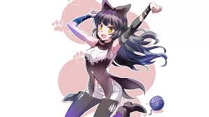 Maybe you would like to learn more about one of these? Desktop Wallpaper Minimal Yellow Eyes Blake Belladonna Rwby Hd Image Picture Background B3522b