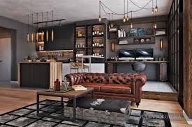 Joanna is single for three months. How To Design Industrial Style Bachelor Pads 4 Examples Living Room Design Modern Apartment Interior Design Apartment Living Room Design