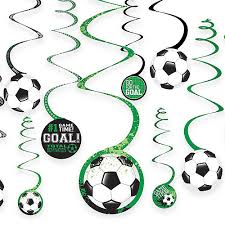 Get the entire set of printable soccer party decorations here! Soccer Party Supplies Party City