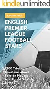 Here are 4 football trivia questions: Football Soccer Quiz Trivia 29 Book Series Kindle Edition