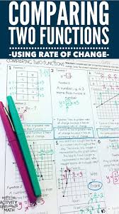 They both began with 5 coins. Comparing Two Functions By Rate Of Change Practice Worksheet Teaching Algebra Middle School Math 8th Grade Math