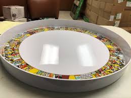 Hand painted, beautiful one of a kind serving tray. Buy 106serving Tray Round Extra Large Saba