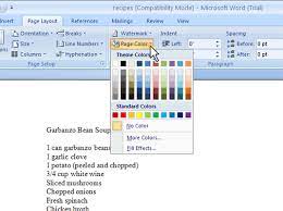 Share them with others and work together at the same time. How To Add Background Color To Your Page In Word 2007 Dummies