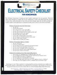 › sample checklists in excel. Electrical Safety Inspection Checklist Hse Images Videos Gallery